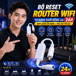 Dây reset cục phát wifi, tự động khởi động lại tăng tốc wifi, cho modem và router wifi, dài 30cm