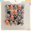 Móc Khoá Len Nhung Mèo Headphone Đeo Tai Nghe Màu Nâu Đen Xám Cam Handmade Quà Tặng Dễ Thương Độc Đáo