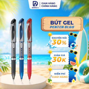 Bút gel Pentel Energel BL60 ngòi 1.0mm viết nhanh khô nét trơn mượt