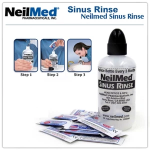 Muối Rửa Mũi Neilmed Gói Lẻ, Bình 240ml, Bình Xịt (Không Hộp) ngăn vừa viêm mũi , nghẹ mũi