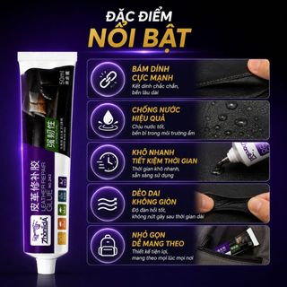 Keo dán da Zhanlida keo vá ghế da sofa túi da giày da siêu chắc nhanh khô không bong tróc 50ml