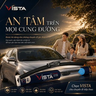 Gạt Mưa Vista Thân Mềm Cao Cấp - Ecoflat - Tiêu Chuẩn Cho Xe Ô Tô Mazda BT-50 (BT50) - Lưỡi Silicon - Tiêu Chuẩn Châu Âu