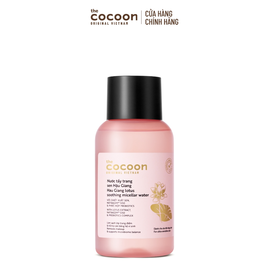 [MUA 2 GIẢM 40%] Combo Nước Tẩy Trang Sen Hậu Giang 140ml & Nước Tẩy Trang Bí Đao Cocoon 140ml