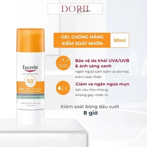 Eucerin Kem Chống Nắng Kiểm Soát Nhờn Sun Oil Control Dry Touch SPF50+ 50ml