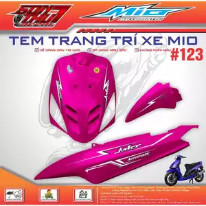 TEM XE MIO SPORT #123 (CHẤT LIỆU CAO CẤP - SIÊU NÉT - SIÊU ĐẸP - SIÊU CUTE)