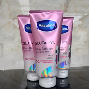 Combo 3 Sữa Dưỡng Thể Vaseline Gluta-Hya Serum Lotion Dewy Radiance Dưỡng Trắng Da Toàn Thân Mẫu Mới 70X Tuýp 300ml
