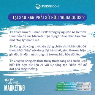 Sách – AUDACIOUS: Táo Bạo Và Liều Lĩnh Trong Marketing – Mark Schaefer