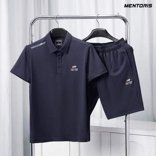 [MUA 1 TẶNG 1]Bộ Quần Áo PoLo Nam MENTORIS Thun Lạnh Cao Cấp Co Giãn Thoáng Mát Set Chơi Pickleball Tập Gym MBP01