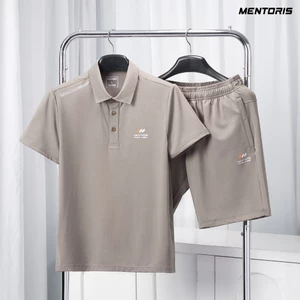 Bộ đồ Polo Cao Cấp Mentoris, Set Đồ Nam Chất thun lạnh co giãn, thoáng khí, vận động thoải mái MBP01