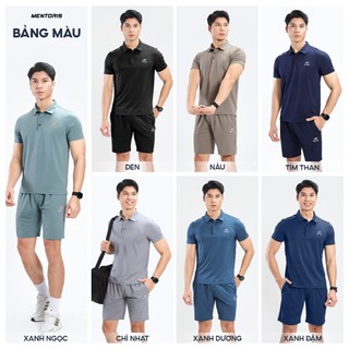 Bộ Thể Thao Nam MENTORIS Premium Activewear, Vải Thun Lạnh Thoáng Khí, Form Regular Fit MBP01