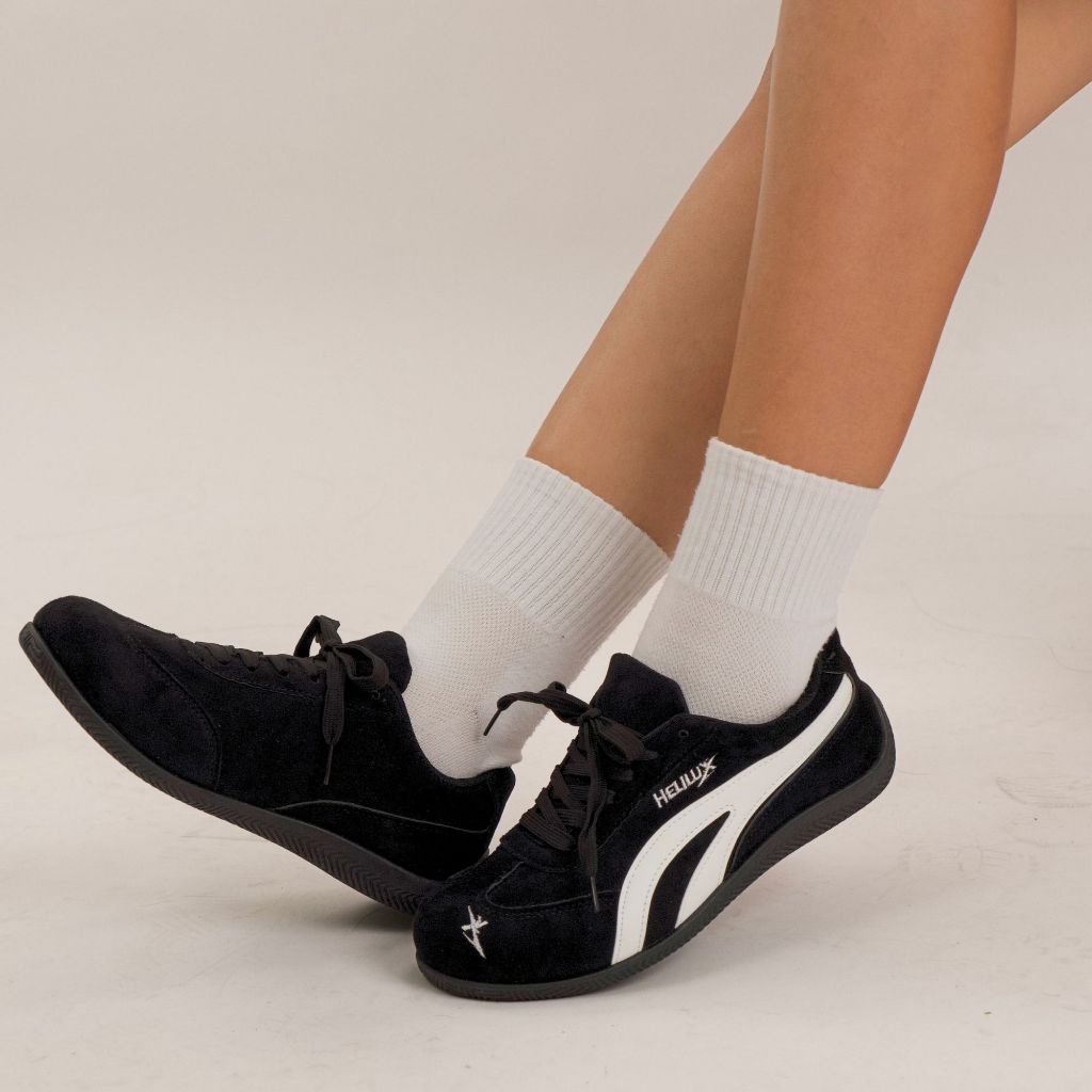 Giày Sneaker Unisex Helilux A6 Da Lộn, Đế Bằng, Phong Cách Năng Động