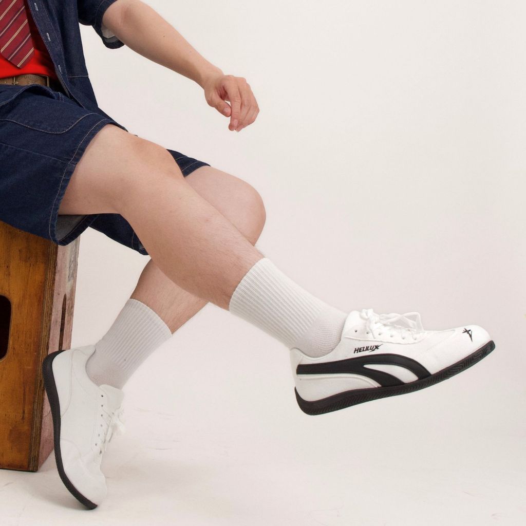 Giày Sneaker Unisex Helilux A6 Da Lộn, Đế Bằng, Phong Cách Năng Động
