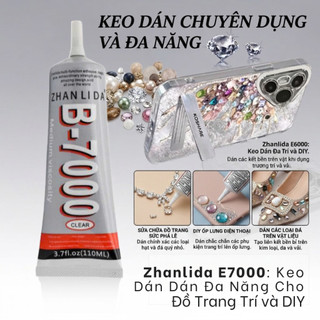 Zhanlida DIY Trang Trí B-7000 50 / 110ml Cho Vải, Kim Cương Giả, Trang Sức, Đồ Chơi Sang Trọng
