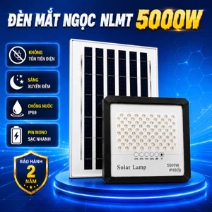 Đèn Năng Lượng Mặt Trời Mắt Ngọc Solar Light 5000W có điều khiển từ xa - Cảm biến ngày/đêm. Tự đông bật/tắt