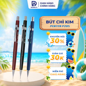Bút chì kim Pentel P205 ngòi 0.5mm đầu bút bằng inox chống gỉ ruột chì tự xoay