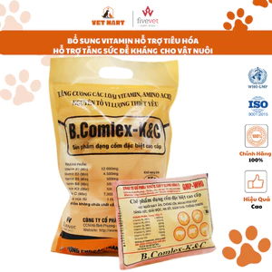 B.Comlex-K&C Thức ăn bổ dung dạng cốm hỗ trợ tiêu hóa, hỗ trợ tăng sức đề kháng cho vật nuôi