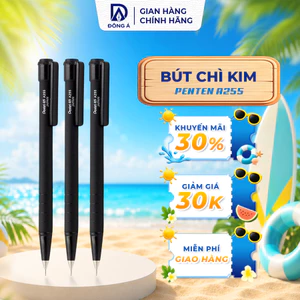 Bút chì kim Pentel A255 0.5mm bút chì bấm phủ cao su chống trượt tiện dụng cho học sinh