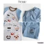 Bộ ba lỗ tanktop puppy năng động cho bé trai, bộ ba lỗ cánh rơi áo cotton phối quần bò cho bé