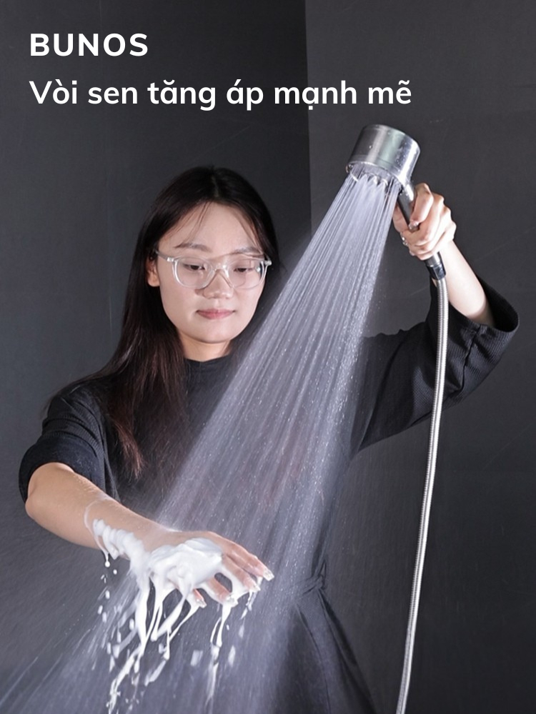 Vòi Sen Tăng Áp BUNOS Nóng Lạnh