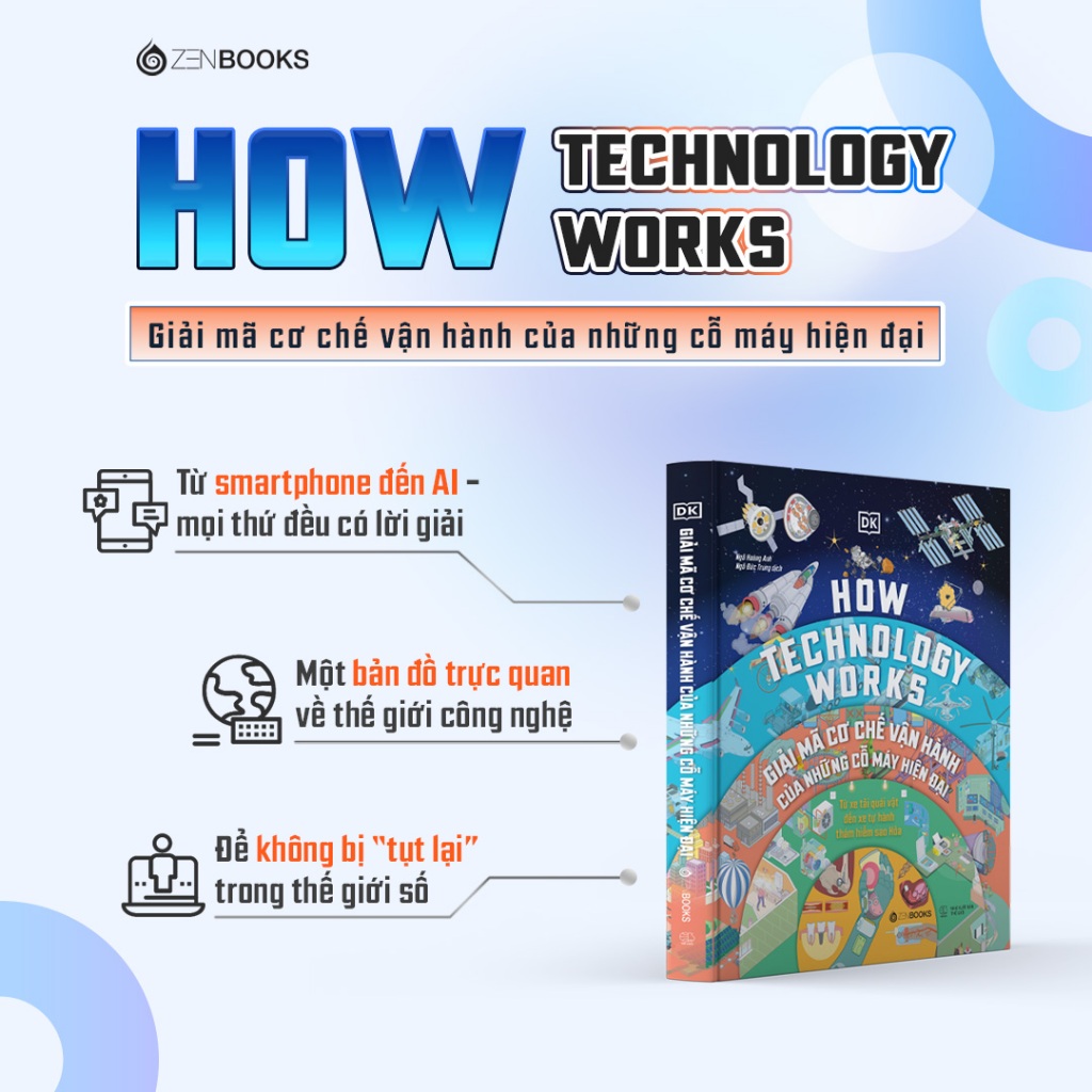 Sách - Giải Mã Cơ Chế Vận Hành Của Cỗ Máy Hiện Đại - HOW TECHNOLOGY WORKS - DK Publishing
