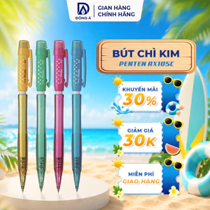 Bút chì kim Pentel AX105C 0.5mm bút chì bấm nhiều màu sắc có trang bị đầu tẩy