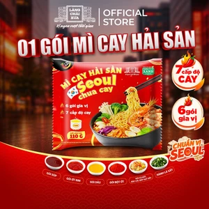 Mì Cay Seoul Hải Sản Chua Cay 6 Gói Gia Vị Làng Chài Xưa 7 Cấp Độ Cay 110g