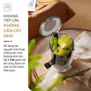 [CHÍNH HÃNG] Máy Ép Chậm OLIVO SJ260, Lưỡi Dao Kép, Khoang Tiếp Lớn, Ép Kiệt, Dễ Dàng Vệ Sinh