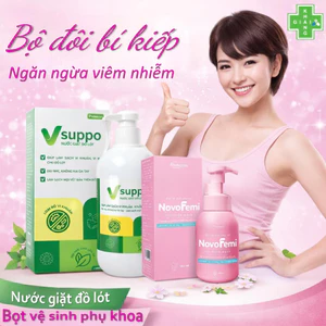 Nước giặt nội y chuyên dụng V suppo giúp tạm biệt, cải thiện tình trạng viêm ngứa phụ khoa (Chai 280ml)