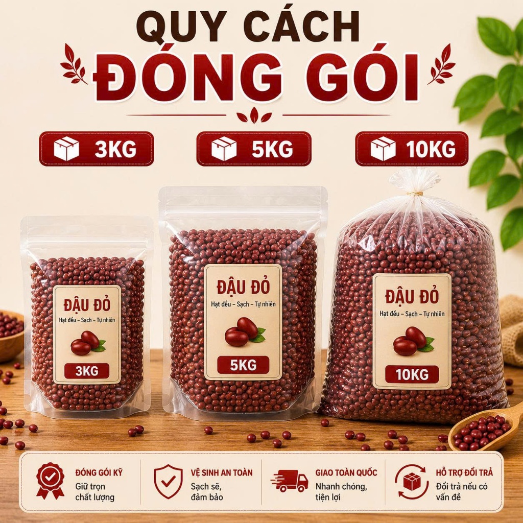 [Sỉ] Đậu Đỏ Dùng Gia Đình / Quán – Hạt Đẹp Ít Lép – Nấu Chè, Làm Bánh, Nấu Ăn