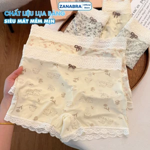 Quần Mặc Váy Su Tàng hình Phối Ren Quyến Rũ, Quần Bảo Hộ Dạng Đùi Ôm Dáng Mềm Mại ZANABRA L6448