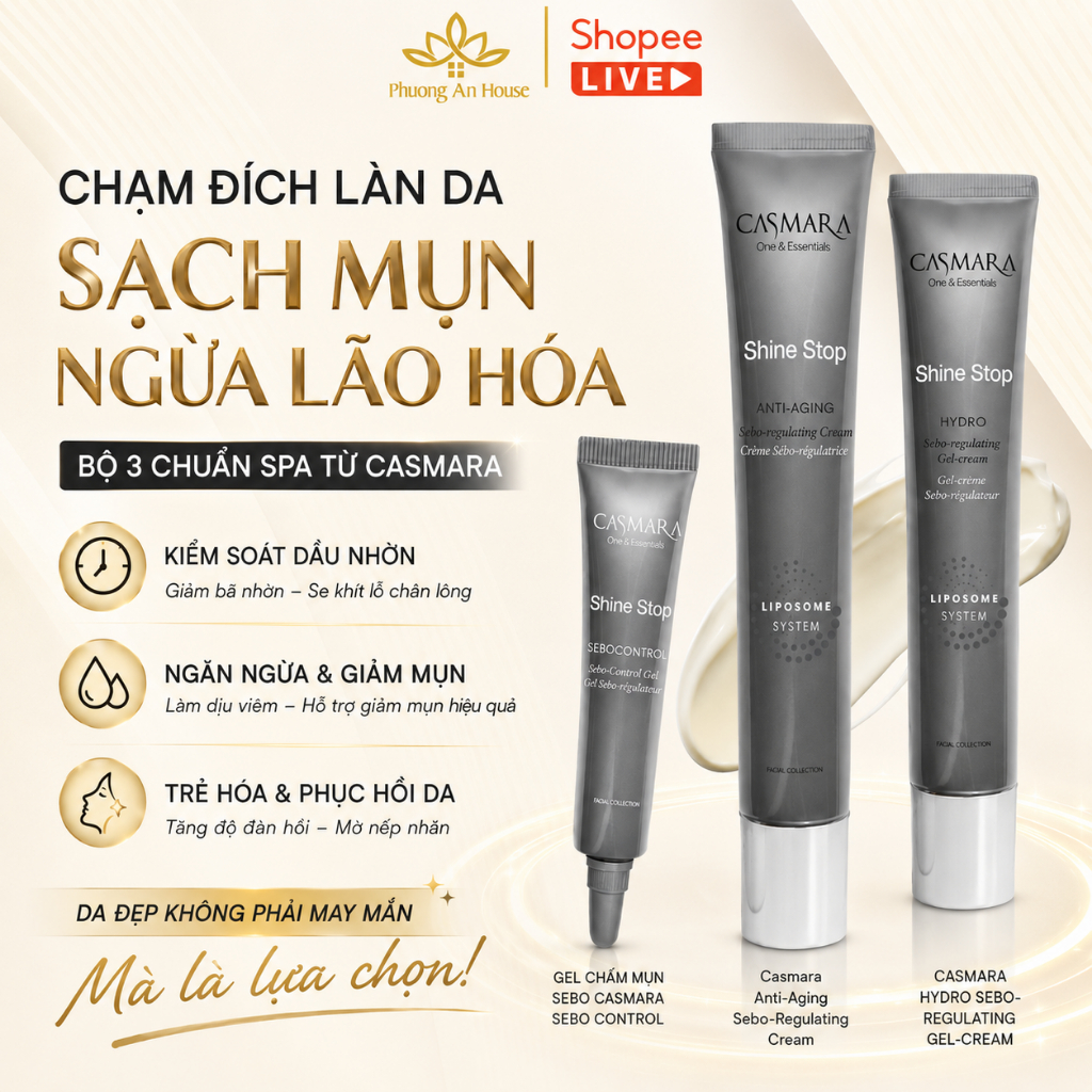 Bộ sản phẩm giúp hỗ trợ giảm mụn và mờ thâm mụn Casmara