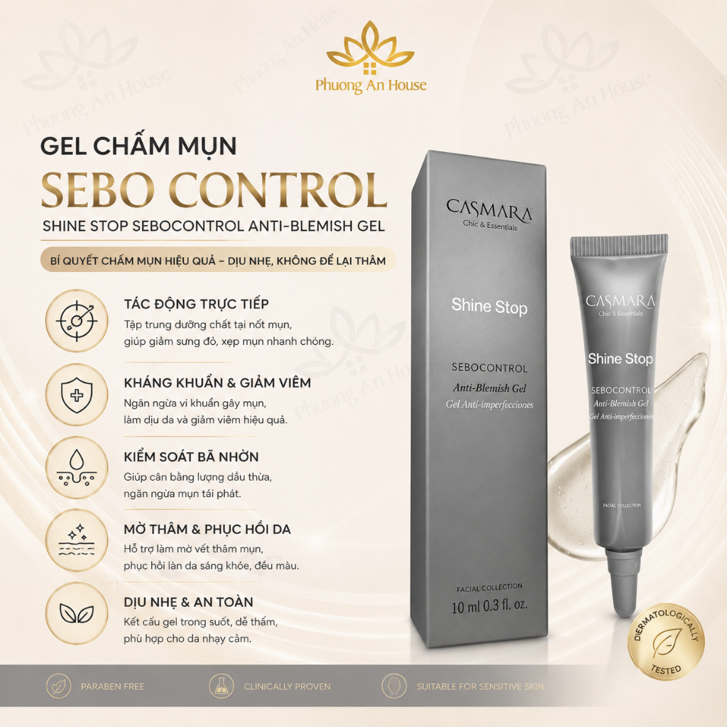 Bộ sản phẩm giúp hỗ trợ giảm mụn và mờ thâm mụn Casmara