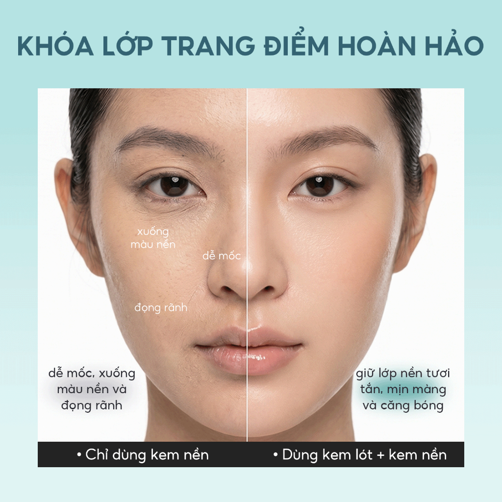 FelinWel Bộ Đôi Kem Lót + Xịt Khoá Nền, Thành Phần Thân Thiện Với Da, Kiểm Soát Dầu, Lâu Trôi, 30ml + 60ml