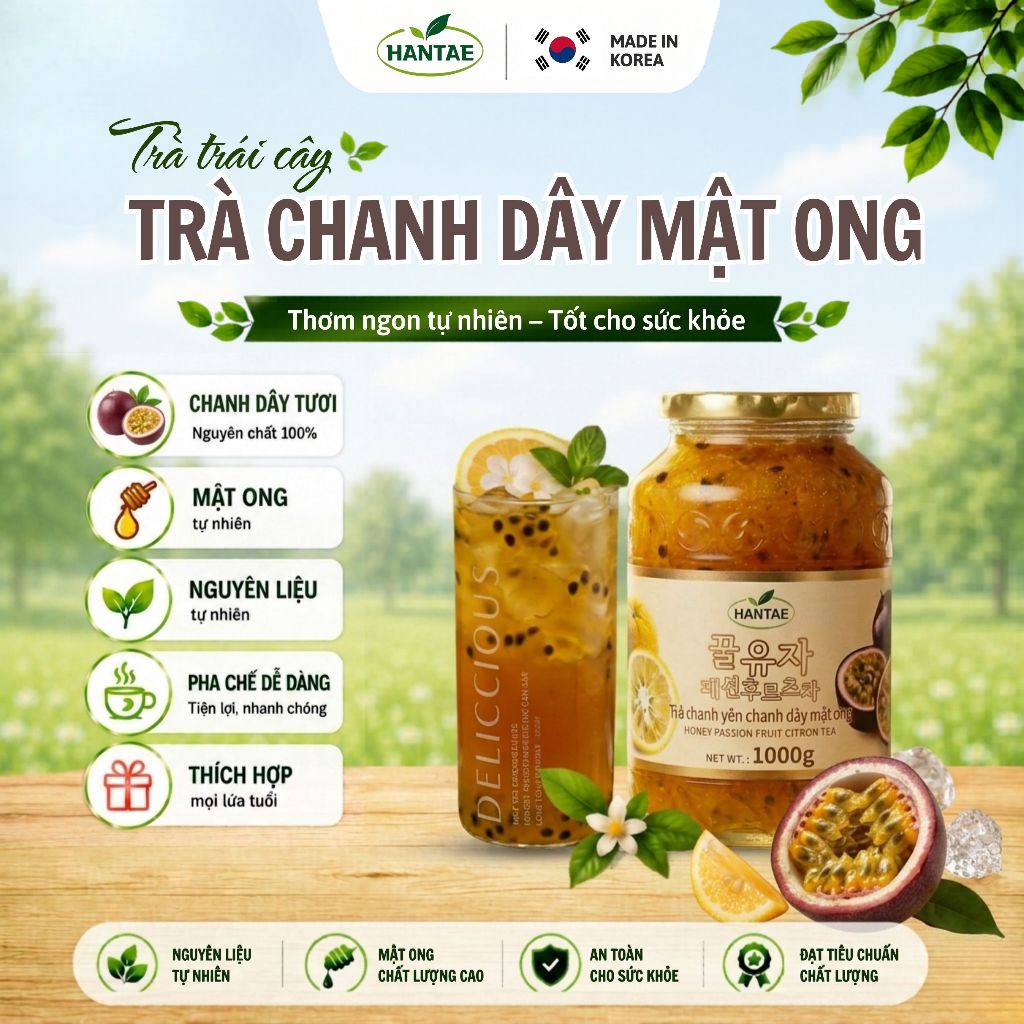 Trà Chanh Dây Mật Ong ( Thanh yên mix chanh dây)