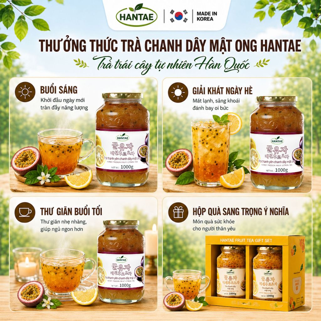 Trà Chanh Dây Mật Ong ( Thanh yên mix chanh dây)