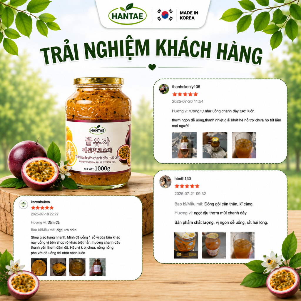 Trà Chanh Dây Mật Ong ( Thanh yên mix chanh dây)