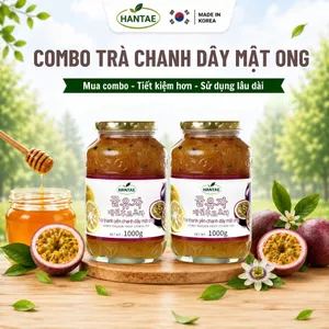 Combo 2 Trà Chanh Dây Mật Ong Hàn Quốc – Giải Nhiệt, Dễ Uống, Tăng Đề Kháng – Hantae Chính Hãng