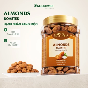 Hạnh Nhân Rang Mộc Millinuts - Sagourmet - Giòn Rụm Bùi Béo Tự Nhiên Giàu Dinh Dưỡng