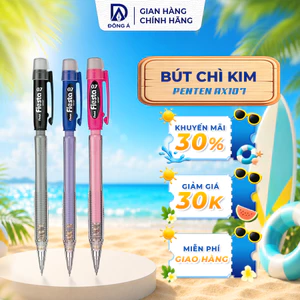 Bút chì Pentel AX107 0.7mm bút chì bấm học sinh màu đẹp chắc tay tiện dụng hàng ngày