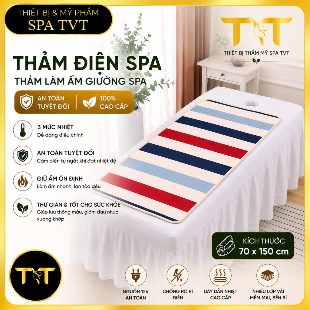THẢM ĐIỆN LÀM ẤM ,THƯ GIÃN , THẢM CHẤT LIỆU NHUNG VÀ VẢI THÔ KT 70x 150CM