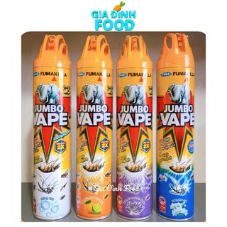 Xịt Côn Trùng Jumbo Diệt 7 Loại Côn Trùng Dung Tích 600ml