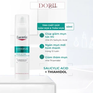 Tinh chất giúp giảm thâm mụn dưỡng sáng da Eucerin Acne-Oil Control Pro Acne Triple Effect Serum 40ml