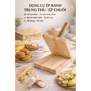 Dụng Cụ Cán ép bột khuôn ép bánh trung thu pizza bánh bao hàng phủ bóng kích thước 20x20 cm