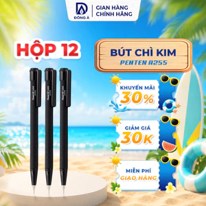 Hộp 12 bút chì kim bấm Pentel A255 ngòi 0.5mm viết trơn mượt