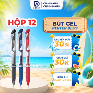 Hộp 12 chiếc bút gel Pentel energel BL57 bút ký cao cấp ngòi 0.7mm nhanh khô viết mượt