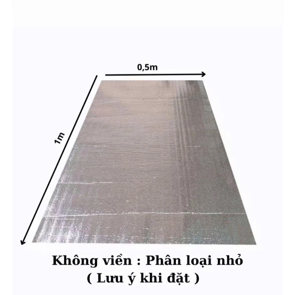 Chiếu, thảm ngủ văn phòng, cắm trại, dã ngoại, picnic.Sản phẩm làm bằng 2 mặt bạc cách nhiệt tốt, túi khí ở giữa dày 5MM