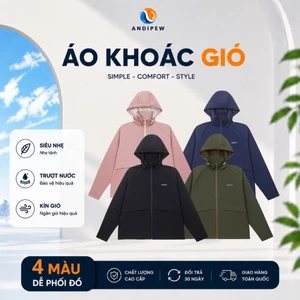 Áo gió AndiPew Rayon/Polyester Premium Unisex trượt nước kín gió bền bỉ