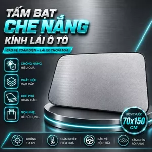 Tấm Chắn Nắng Kính Lái Ô Tô 70x150cm – Giảm Nóng Hiệu Quả, Bảo Vệ Nội Thất Xe Hơi