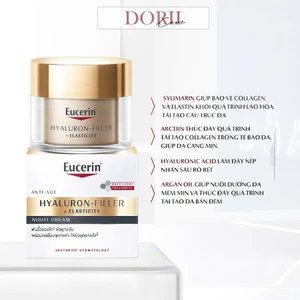 Kem dưỡng lão hóa da ban đêm Eucerin Hyaluron Filler Elasticity Night 50ml