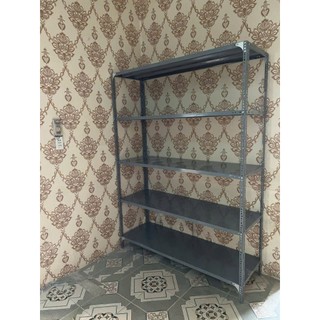 Kệ sắt lỗ đa năng: Dài 1m5 x rộng 40 x 5 tầng, chịu tải 60kg/tầng, cao 1m5, 1m8, 2m